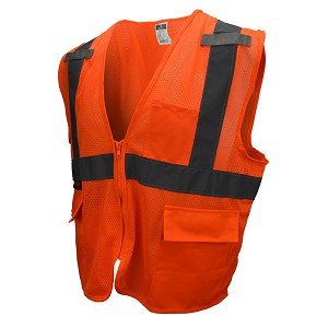 Radians SV27-2ZOM Multipurpose Surveyor Safety Vest Class 2 Hi-Vis Orange 