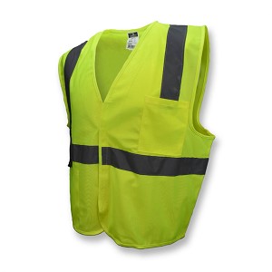 Radians SV2GS Economy Solid Safety Vest Class 2 Hi-Vis Green 