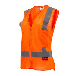 Radians SV2ZWOM Women's Economy 2 Pocket Safety Vest - Hi-Vis Orange 