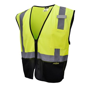 Radians SV3B-2ZGM Economy Color Blocked Mesh Vest Class 2 Hi-Vis Green 