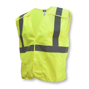 Radians SV4GS Economy Breakaway Solid Safety Vest Class 2 Hi-Vis Green 