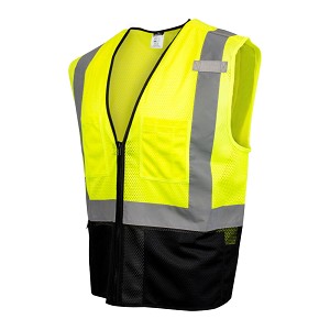Radians SV54B Color-Blocked Vest - Hi-Vis Green - Size M 