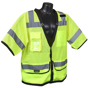 Radians SV59-3ZGD Heavy Duty Surveyor Vest Class 3 Hi-Vis Green 