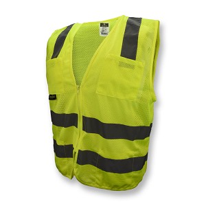 Radians SV8GM Standard Class 2 Mesh Safety Vest Hi-Vis Green 