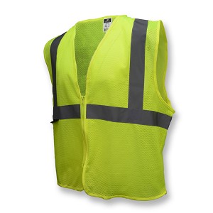 Radians SVE1-2ZGM Economy Class 2 Hi-Vis Green Safety Vest 
