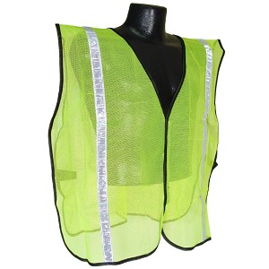 Radians SVG1 Hi-Vis Green Non-Rated Mesh Safety Vest with 1" Tape 