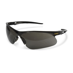 DEWALT Recip Safety Glasses with Lightweight Frame and Adjustable Ratcheting Temples Smoke Lens. MAIN 