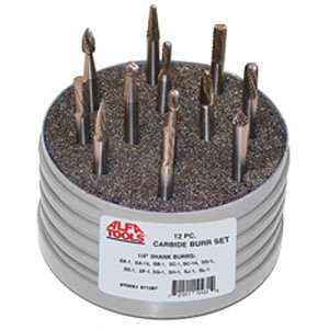 Alfa Tools 16 Pc . Carbide Burr Set, Double Cut. MAIN 