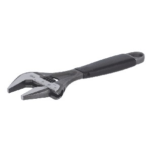Bahco Wide Opening Jaw Adjustable Wrench, w/ Rubber Handle Phosphate Finish 6" Main 
