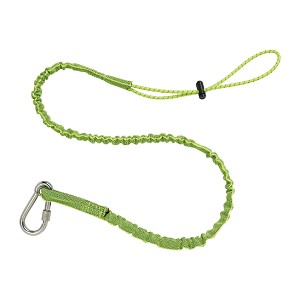 Ergodyne Squids 3101 Extended Lime Lanyard - SS Carabiner Loop - 15lbs 19017 MAIN 