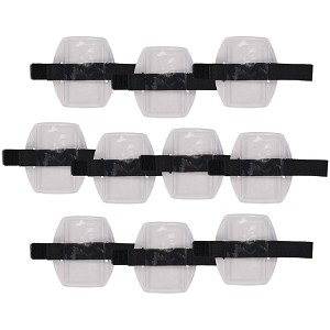 Ergodyne Squids 3386 10-pack Black Arm Band ID Badge Holder 19975 MAIN 