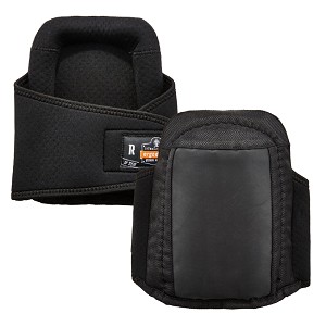 Ergodyne ProFlex 350 Black Gel Foam Knee Pads - Long Soft Cap 18350 MAIN 