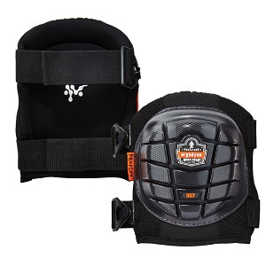 Ergodyne ProFlex 357 Black Lightweight Gel Knee Pads - Short Hard Cap 18457 MAIN 
