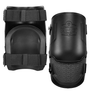 Ergodyne ProFlex 360 Black Hard Shell Hinged Knee Pads - Non-Marring Cap 18360 MAIN 