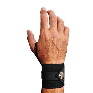 Ergodyne ProFlex 420 Black Wrist Wrap Support - Thumb Loop MAIN 