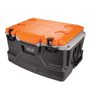 Ergodyne Chill-Its 5171 Single Orange and Gray Industrial Hard Sided Cooler - 48 qt 13171 MAIN 