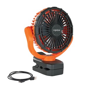 Ergodyne Chill-Its 6090 Orange Rechargeable Portable Jobsite Fan 12800 MAIN 