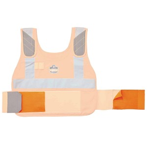 Ergodyne Chill-Its 6240 Phase Change Cooling Vest Elastic Extenders - Orange MAIN 