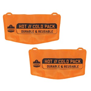 Ergodyne ProFlex 6275 Orange Reusable Hot Cold Pack Replacement 2-Pack 12212 MAIN 
