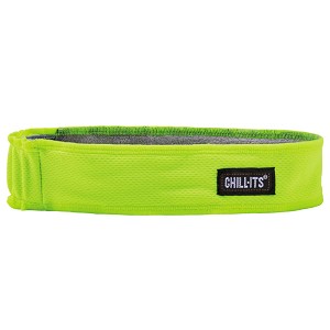 Ergodyne Chill-Its 6605 Lime High-Performance Terry Cloth Sweatband 12431 MAIN 