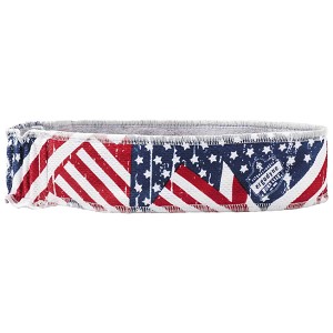 Ergodyne Chill-Its 6605 Stars and Stripes High-Performance Terry Cloth Sweatband 12421 MAIN 