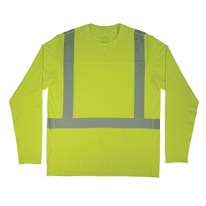 Ergodyne 6688 Cooling Hi-Vis Green Sun Shirt UPF 50+ Type R Class 2 MAIN 