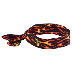 Ergodyne Chill-Its 6700 Flames Cooling Bandana Headband - Polymer - Tie 12341 MAIN 