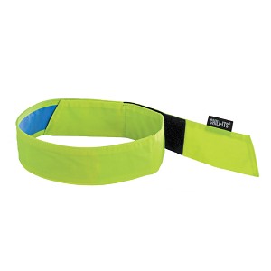 Ergodyne Chill-Its 6705CT Lime Cooling Bandana Headband - PVA - HL 12576 MAIN 