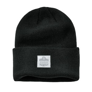 Ergodyne N-Ferno 6806 Black Cuffed Rib Knit Winter Hat MAIN 