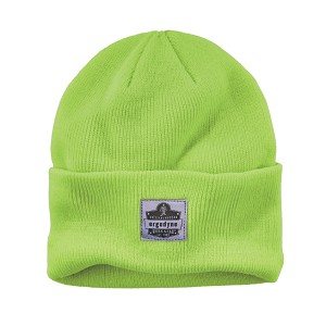 Ergodyne N-Ferno 6806 Lime Cuffed Rib Knit Winter Hat MAIN 