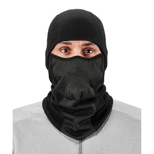 Ergodyne N-Ferno 6823 Black Hinged Balaclava Face Mask MAIN 