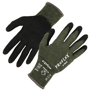 Ergodyne ProFlex 7042 Green Nitrile Coated Cut Resistant Gloves A4 [1 Pair] MAIN 