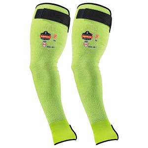 Ergodyne ProFlex 7941 22 In Hi Viz Green Cut Resistant Protective Arm Sleeve MAIN 