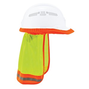 Ergodyne GloWear 8005 Lime Hi-Vis Hard Hat Neck Shade 29053 MAIN 