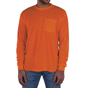 Ergodyne 8093 GloWear Hi-Vis Orange Long Sleeve T-Shirt Non-Certified UPF 30+ MAIN 