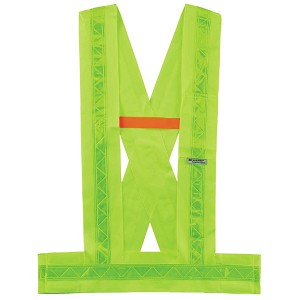 Ergodyne GloWear 8140BA Lime Class 1 Breakaway Sash MAIN 