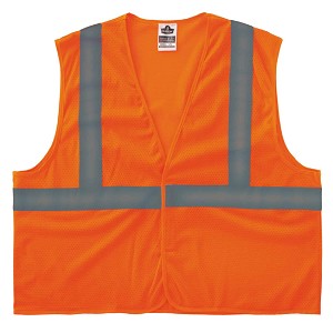 Ergodyne 8205HL GloWear Hi-Vis Orange Safety Vest Type R Class 2 MAIN 