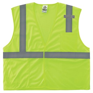 Ergodyne GloWear 8210HL Class 2 Economy Mesh Vest Hook Loop - Lime MAIN 