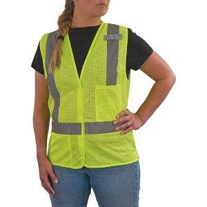 Ergodyne 8210HLW Women's Hi-Vis Green Safety Vest Class 2 Type R MAIN 