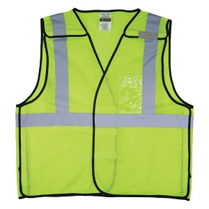 Ergodyne GloWear 8216BA Class 2 Breakaway Mesh Vest with ID Holder - Lime MAIN 