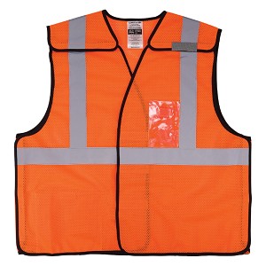 Ergodyne GloWear 8216BA Class 2 Breakaway Mesh Vest with ID Holder - Orange MAIN 