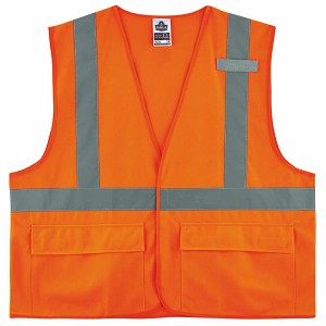 Ergodyne GloWear 8225HL Class 2 Standard Solid Vest Hook Loop - Orange MAIN 