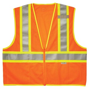 Ergodyne GloWear 8230Z Class 2 Two-Tone Mesh Vest with Zipper - Orange MAIN 