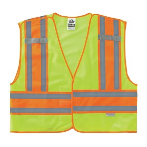 Ergodyne GloWear 8245PSV Public Safety Vest Class 2 - Lime MAIN 