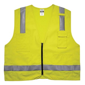 Ergodyne GloWear 8262FRZ Class 2 FR Surveyor Vest with Zipper - Lime MAIN 