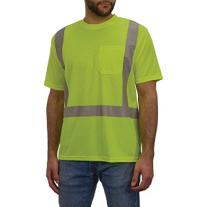 Ergodyne 8282 GloWear Hi-Vis Green T-Shirt Class 2 Type R Safety MAIN 
