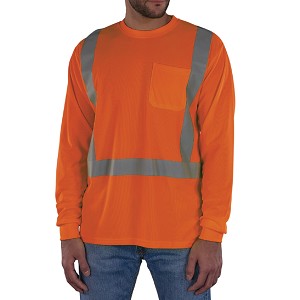 Ergodyne 8284 GloWear Hi-Vis Orange Long Sleeve T-Shirt Class 2 MAIN 