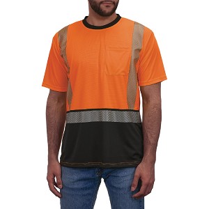 Ergodyne 8294BK GloWear Hi-Vis Orange T-Shirt Type R Class 2 Black MAIN 