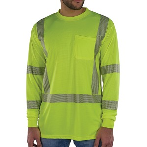 Ergodyne 8370 Hi-Vis Green Long Sleeve T-Shirt Class 3 Performance MAIN 