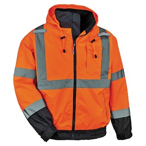 Ergodyne GloWear 8379 Winter Bomber Jacket 3-in-1 - Hi-Vis Orange MAIN 